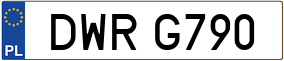 Trailer License Plate